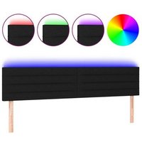 Cabecero con LED de tela 160x5x78/88 cm Vidaxl