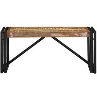 Mesa de Centro 80x40x35 cm Madera Maciza Reciclada CFW9791135