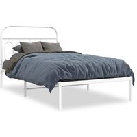 Estructura Cama Metal con Cabecero 100x200cm Vidaxl