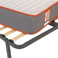 Pack Funk What The Sleep: Colchón Sostenible con Muelles Ensacados Visco + Somier Reforzado 13 Láminas de Madera 135x190