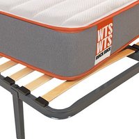 Pack Rock What The Sleep Colchón Sostenible HR Visco Soja Natural + Somier Reforzado 16 Láminas Madera 135x190