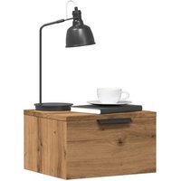 Mesilla de Noche de Pared Roble Artisan 34x30x20 cm CFW50139