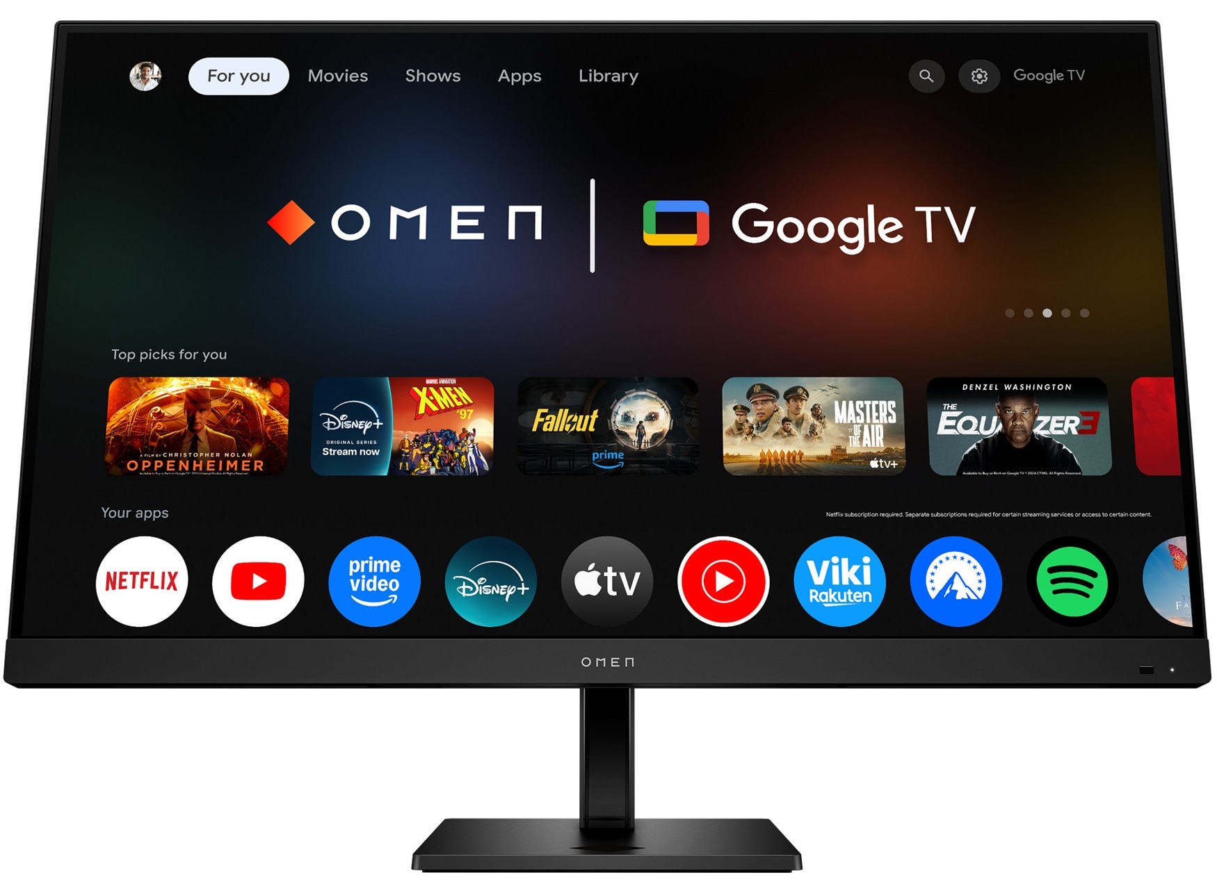 Monitor OMEN 32x HP 31,5” UHD 144 Hz