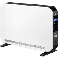 Calefactor eléctrico de acero-plástico Homcom 60x18,5x39,5 cm