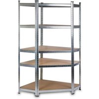 Estantería de Esquina de Pie 180x90x40 cm Humberg HR-817