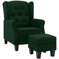 Sillón de Salón con Reposapiés, Tela - CFW683578