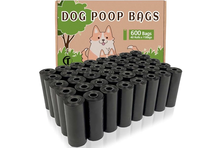 AiTodos® Bolsas de excremento para perros 600 unidades 31x22 cm Polietileno