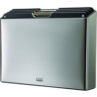 Juego de 4 tablas de cortar Folio™ con estuche de acero inoxidable, antideslizante y apto para lavavajillas