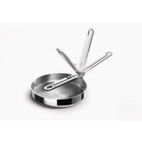 Sartén Space Steel 20 cm Acero Inoxidable con Mango Plegable