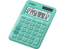 Calculadora Casio MS-20 UC-GN (Pantalla extra grande, Cálculo de tasas)