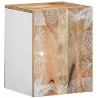 Armario Colgante de Baño de Madera Maciza Vidaxl 38x33,5x48 cm