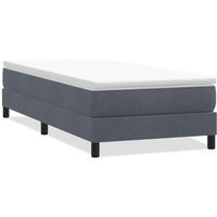 Cama Box Spring Sin Colchón Terciopelo 90x210 cm