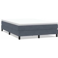 Cama Box Spring 160x210 cm Terciopelo Sin Colchón