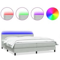 Cama Box Spring con Colchón Terciopelo 180x220 cm