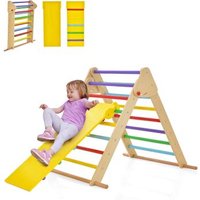 Triángulo de escalada plegable para niños Costway 89x103x85 cm
