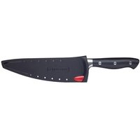 Masterclass Cuchillo de Chef con Funda Afiladora Edgekeeper, Acero Inoxidable, 20 cm