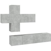 Juego de Mueble TV 7 Piezas Madera Contrachapada