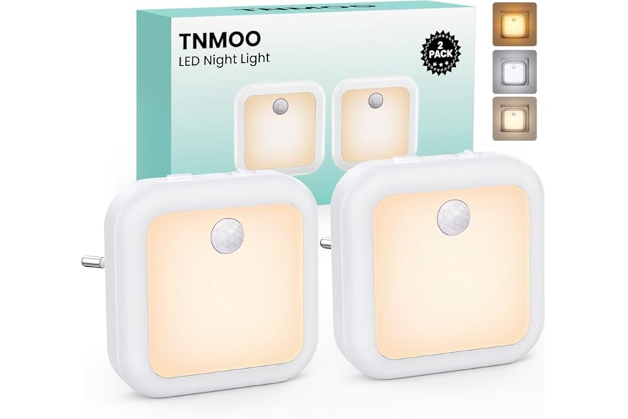 Luz Nocturna Infantil con Sensor de Movimiento y 3 Modos de Iluminación