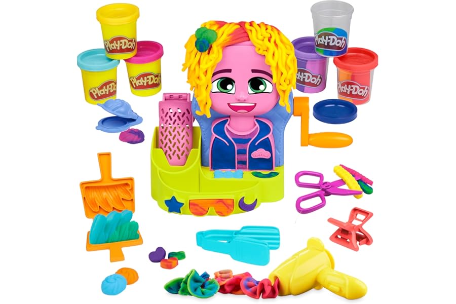 Play-Doh Peluquería Conjunto con 6 Botes y Herramientas