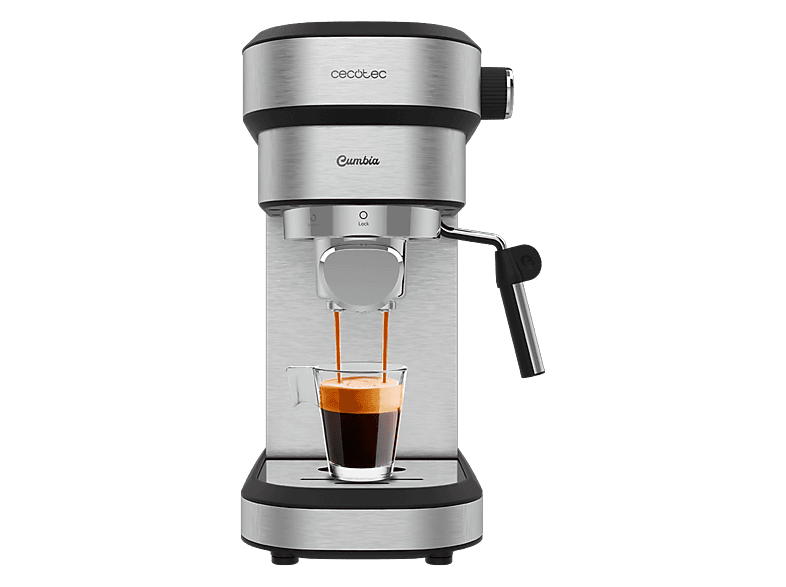 Cecotec Cafelizzia 790 Steel Duo - Cafetera Express 20 Bares con Thermoblock y Vaporizador