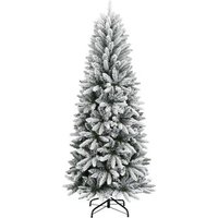 Árbol de Navidad Artificial con Nieve, PVC y PE, 120 cm