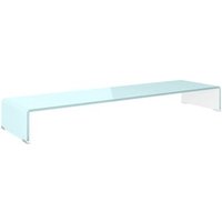 Mueble TV/Elevador de Monitor de Cristal 110x30x13 cm