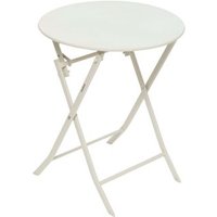 Mesa Exterior Plegable Redonda Greensboro Estilo Moderno 60x71 cm