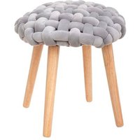 Taburete de Tejido Tricotado Atmosphera 39x39x43 cm