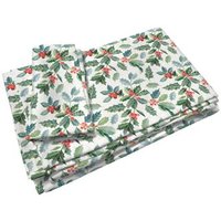 Pack Mesa de Navidad Acebo 90x190 (160x260 cm)