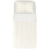 Juego de sábanas estampadas cuadro Cama 150 45x170 1 funda