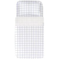 Juego de Sábanas Estampadas Cuadro - Cama 160 cm (2 Funda Almohada)