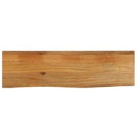 Tablero de Mesa Borde Natural Madera Maciza 110x20x3,8 cm Vidaxl