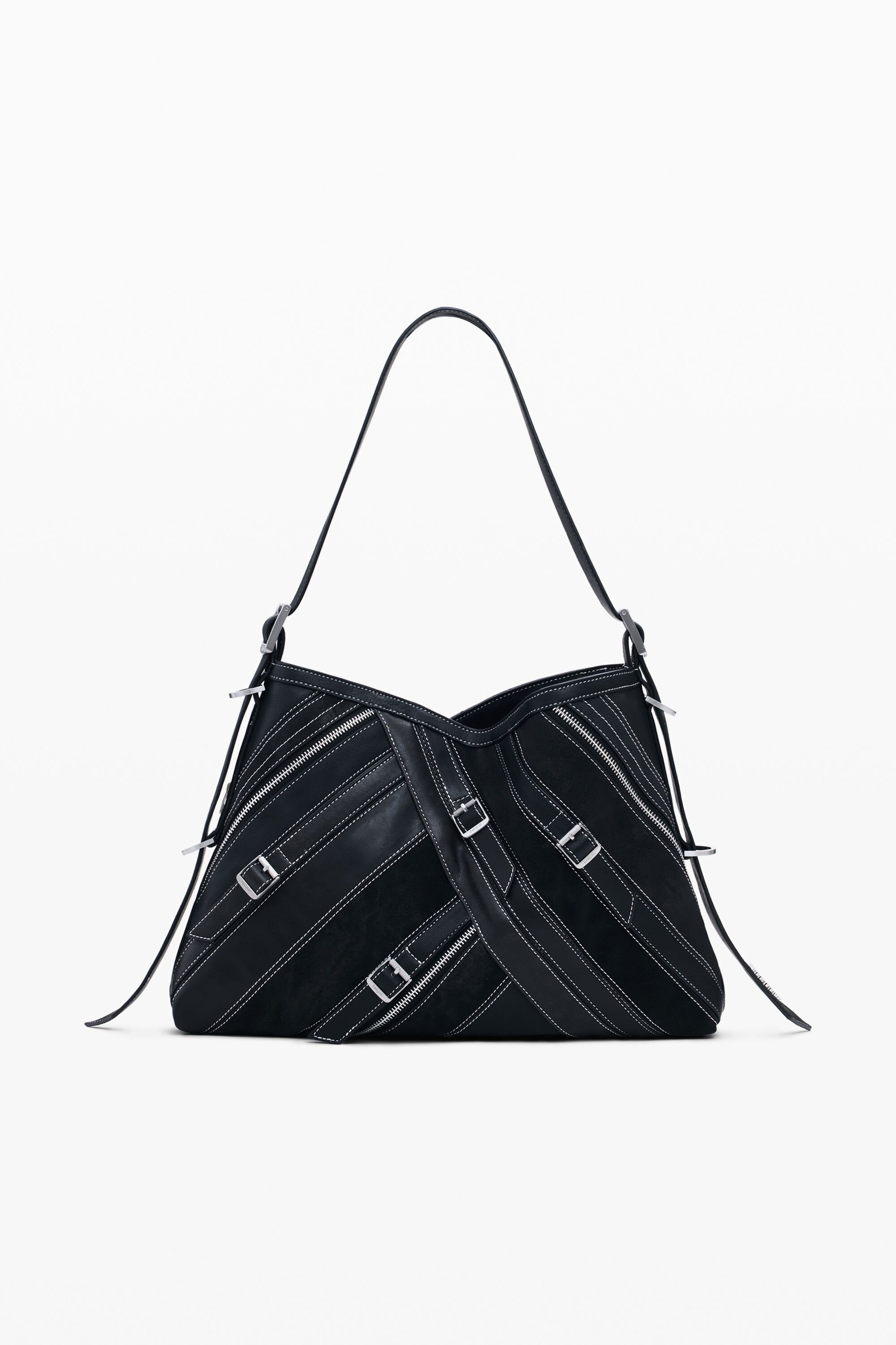 Bolso Desigual Mediano con Hebillas de Efecto Piel