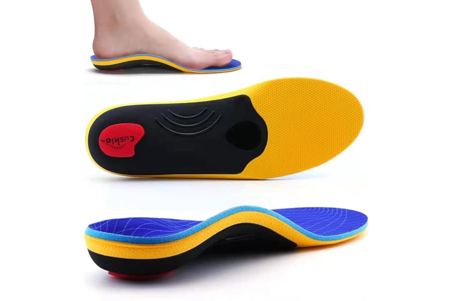 VALSOLE Plantillas ortopédicas de soporte alto para hombres y mujeres