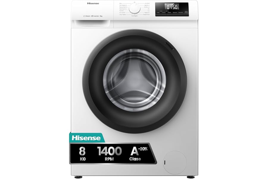 Hisense WF1Q8041BW2 Lavadora 8 Kg Clase A 1400 rpm