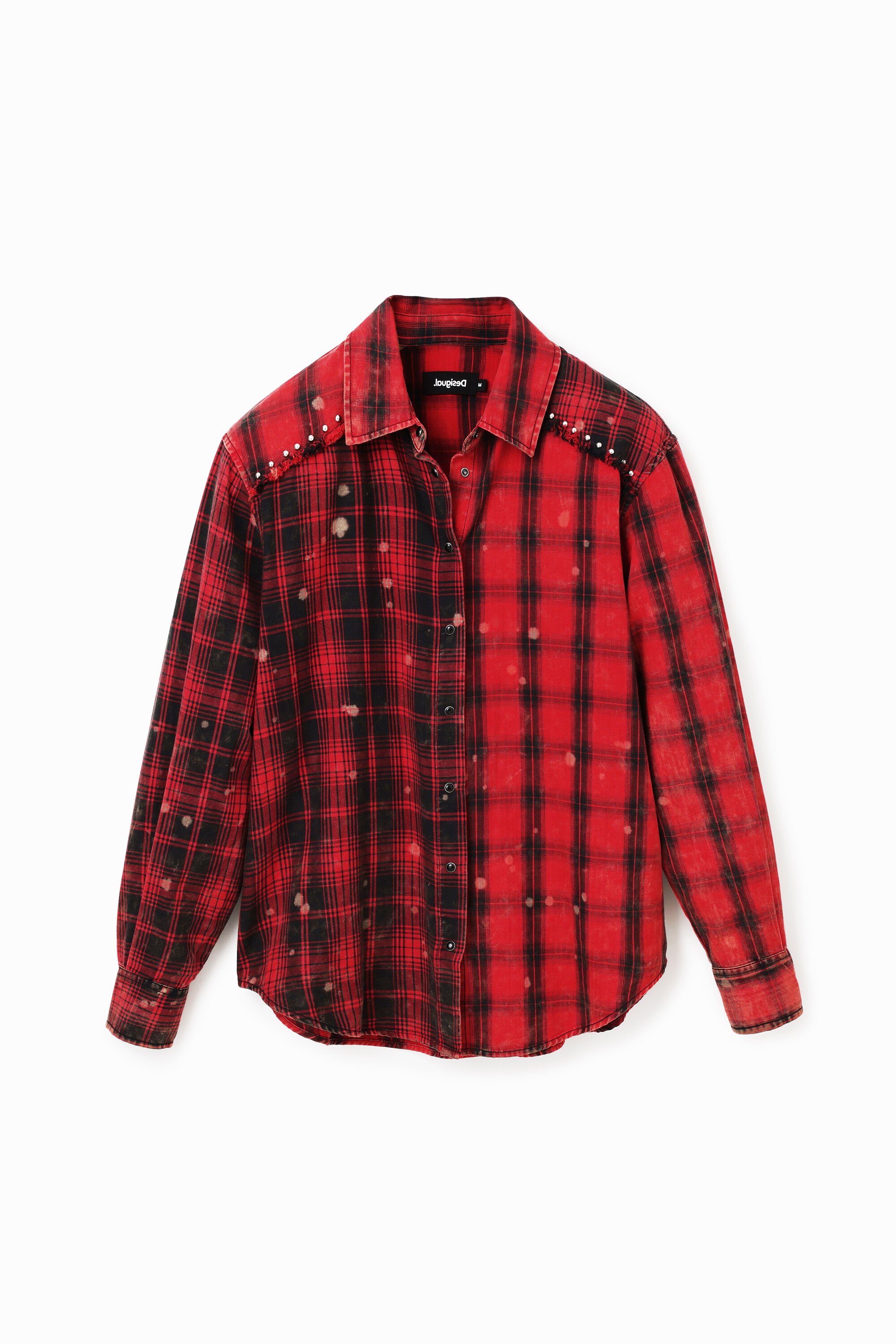 Desigual Camisa Tartan Punk Hombre