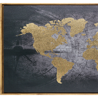 Cuadro Mapa Atilas 88 cm