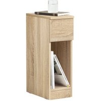 Mesa auxiliar mesita de noche con 1 cajón 20x35x60 cm madera Fbt111-n