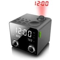 Muse Radio Proyección de la Hora con Alarma y Puerto USB