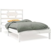 Estructura de Cama Individual Madera Maciza 90x190 cm