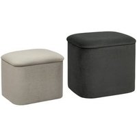 Pufs de Terciopelo Dani 2 unidades L37.5 x 41.5 cm