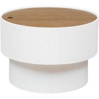 Mesa de centro de chapa de fresno 'enola' 55 cm