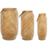 Lote de 3 linternas de bambú 'noor'