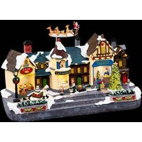 Pueblo Navideño Animado 24 LED + Transformador