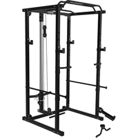 Power Rack Jaula de Sentadillas con Poleas Fitness Tech