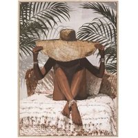 Lienzo enmarcado eliane madera 58x78 cm