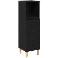 Armario De Baño 30x30x100 cm Madera Roble V2053 Único