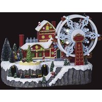 Noria Animada Christmas Village 51 LED + Transformador