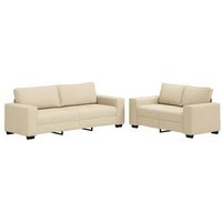 Juego de Sofás con Cojines 2 Piezas Tela V9178 Unico