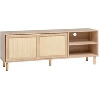 Mueble TV Klast Home 140x54 cm, Melamina y Bambú